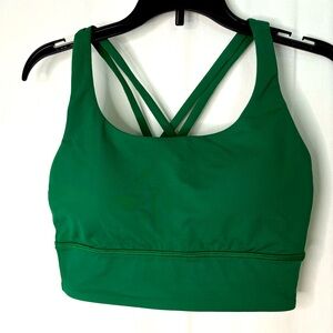 LULULEMON Energy Longline Bra Sz 4 Green  Brand NEW (no tags)